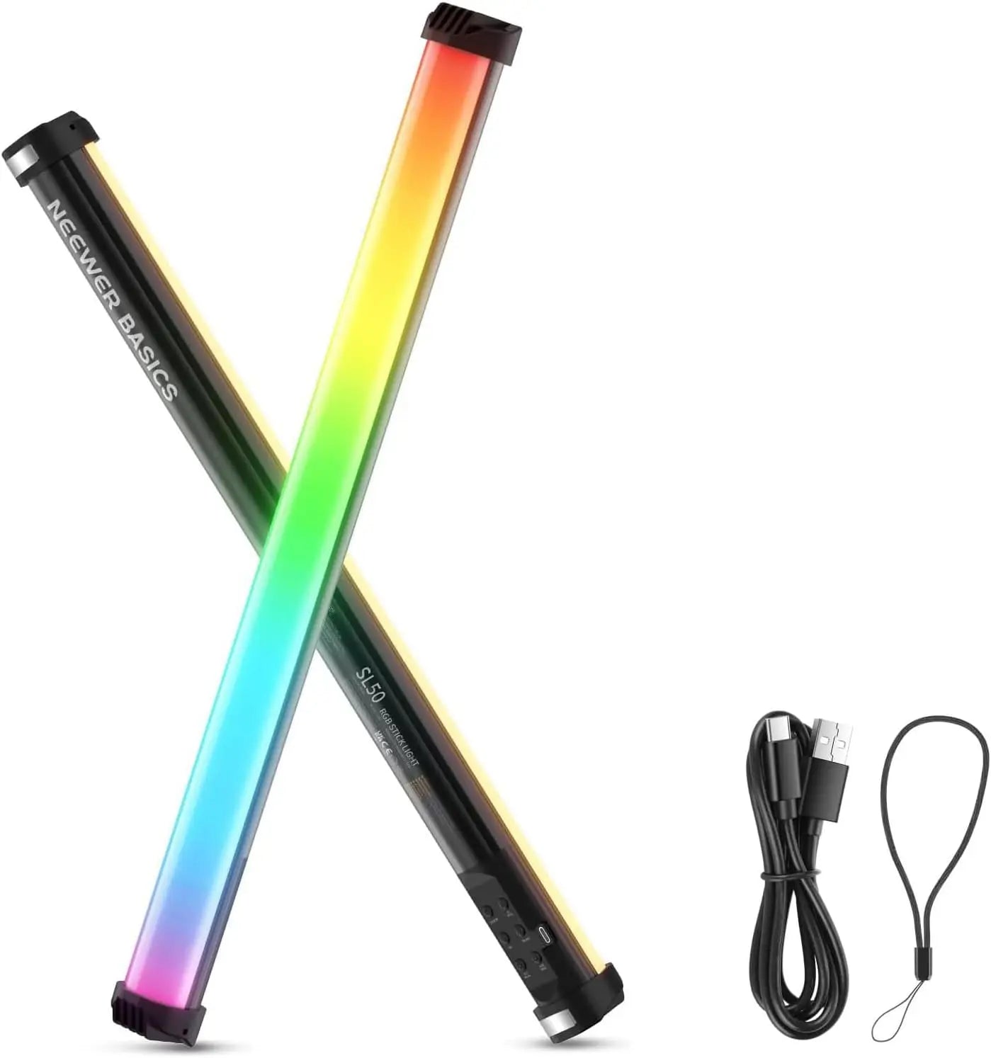 Bastão de luz RGB magnético
