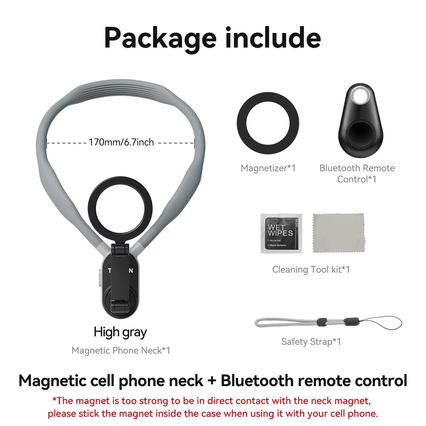 Suporte de Pescoço Magnético Telesin
