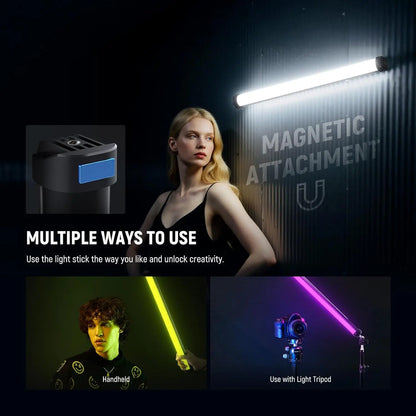 Bastão de luz RGB magnético