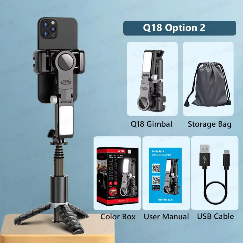 Gimbal Estabilizador Portátil 360° para Celular