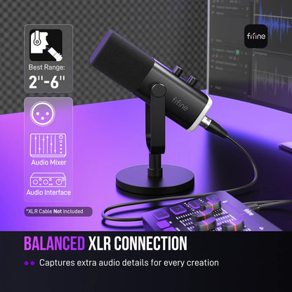 Microfone FIFINE AM8 USB/XLR RGB
