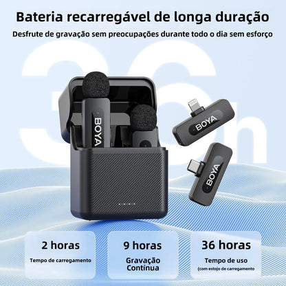 Microfone de Lapela sem fio BOYA