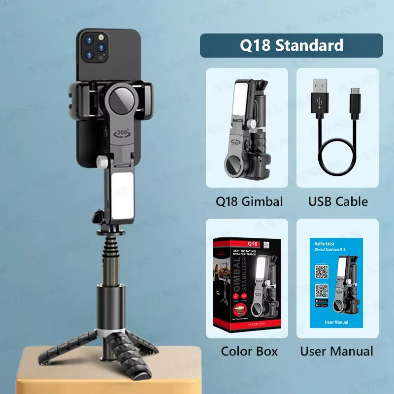 Gimbal Estabilizador Portátil 360° para Celular