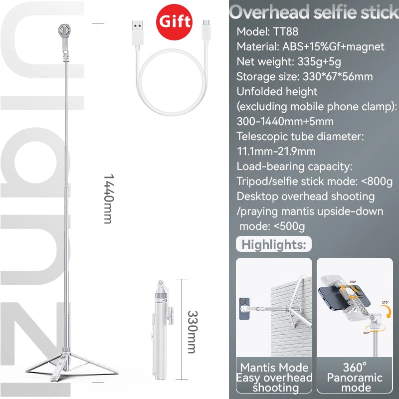 Tripé Overhead Ulanzi para Celular